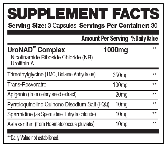 Youth Engine™ UroNAD Capsules 30 Servings