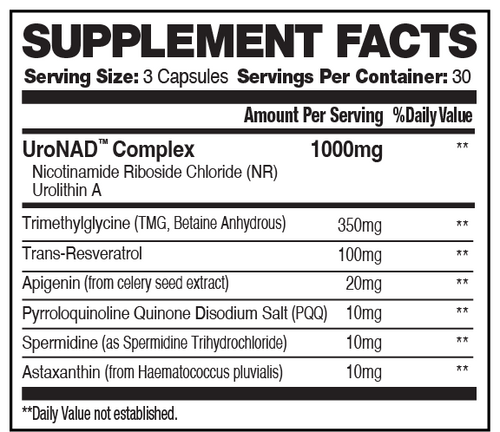 Youth Engine™ UroNAD Capsules 30 Servings