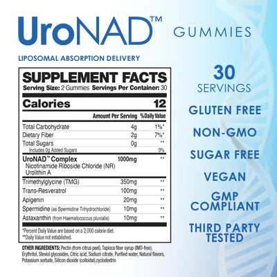 Youth Engine™ — UroNAD Liposomal Gummies 30 Servings